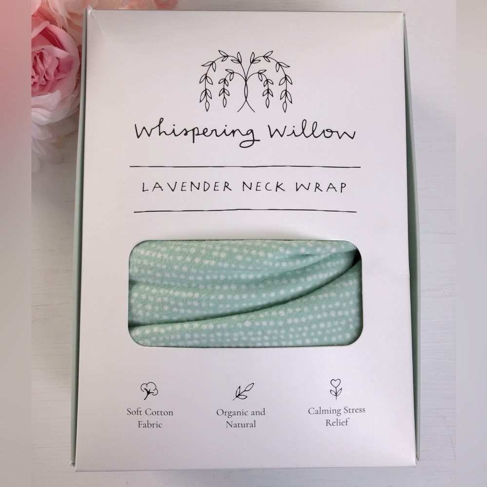 NEW Whispering Willow Lavender Neck Wrap in Box - Picture 3 of 11